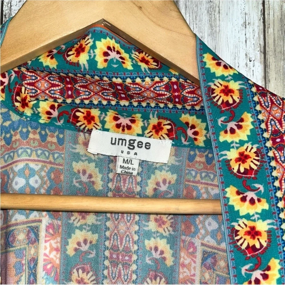 Umgee Floral Boho Kimono - Picture 4 of 4